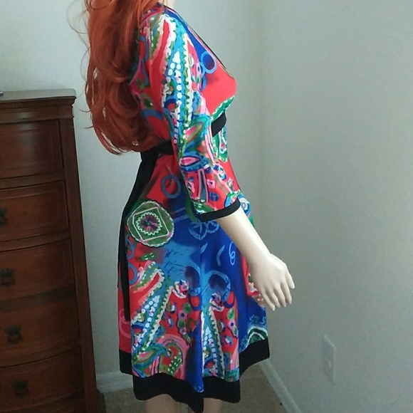 India Boutique Dress Multy Color size S - Picture 2 of 4